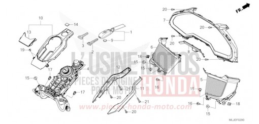 METER PANEL/SWITCH PANEL/KEY SET GL1800DAR de 2024